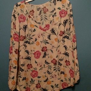 Old Navy Floral Blouse XL